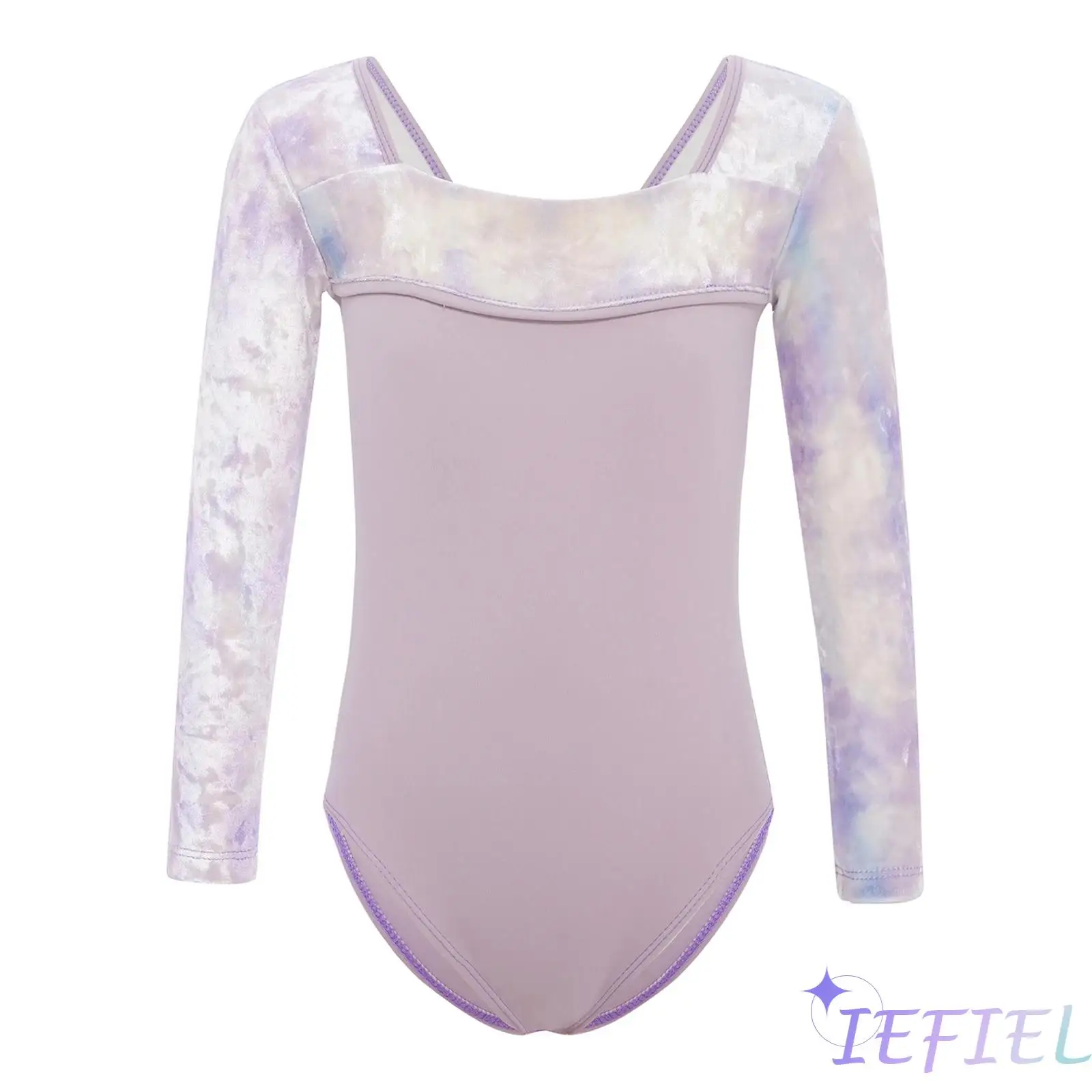 Kids Girls Ballet Practice Examination Dancewear Square Neck Long Sleeves Tie-Dye Velvet Patchwork Gymnastics Dance Leotard
Kids Girls Ballet Practice Examination Dancewear Square Neck Long Sleeves Tie-Dye Velvet Patchwork Gymnastics Dance Leotard