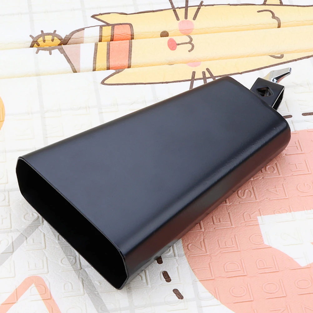 Black Cowbell 207mm Set Accessories Metal Percussion Instrument for Kids Rhythm Training Musical Instrument Accessory for Drum
Black Cowbell 207mm Set Accessories Metal Percussion Instrument for Kids Rhythm Training Musical Instrument Accessory for Drum