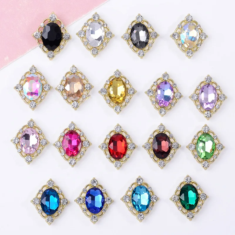 100Pc set DIY handmade bags shoes and clothing alloy jewelry rhombus hollow lace inlaid crystal flower plate direct supply
100Pc set DIY handmade bags shoes and clothing alloy jewelry rhombus hollow lace inlaid crystal flower plate direct supply
