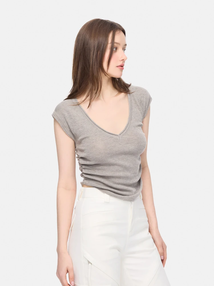 Футболка BabesoQ Slim Fit из мягкого трикотажа с низким V-образным вырезом, коротким рукавом, летняя, разноцветная, из смесовой ткани (полиэстер, акрил и другие материалы)
Футболка BabesoQ Slim Fit из мягкого трикотажа с низким V-образным вырезом, коротким рукавом, летняя, разноцветная, из смесовой ткани (полиэстер, акрил и другие материалы)