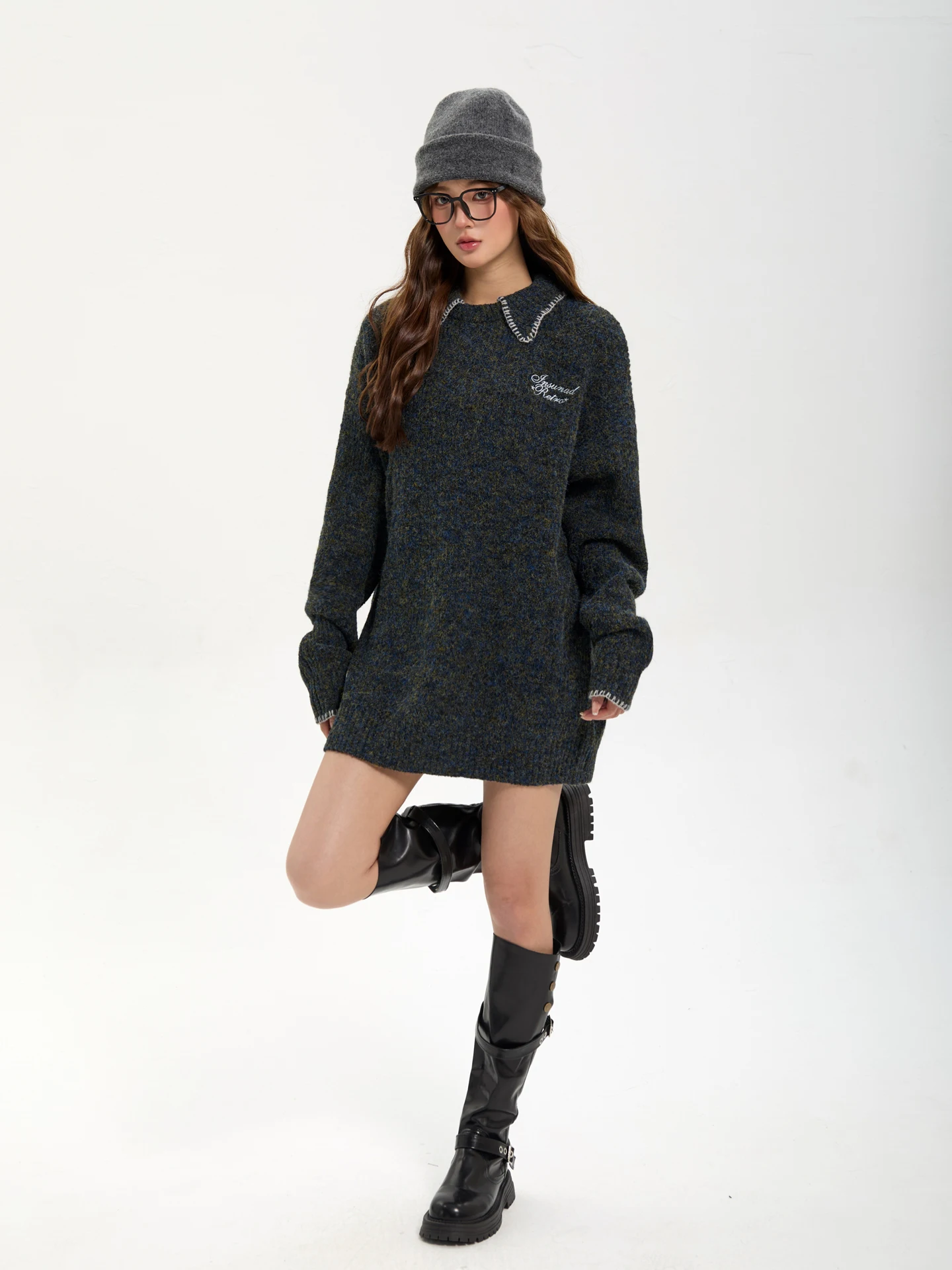 7KEEWEN Осенне-зимний женский вязаный свитер в американском ретро-стиле с вышивкой букв, свободный, уютный, уличный, теплый, с эффектом согревания
7KEEWEN Осенне-зимний женский вязаный свитер в американском ретро-стиле с вышивкой букв, свободный, уютный, уличный, теплый, с эффектом согревания