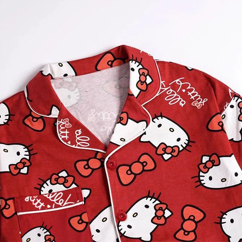 Cute Hello Kitty Cartoon Pajamas Spring Autumn Long Sleeve Red Loungewear Wearable Kawaii Home Clothes Set Y2k Anime Gifts
Cute Hello Kitty Cartoon Pajamas Spring Autumn Long Sleeve Red Loungewear Wearable Kawaii Home Clothes Set Y2k Anime Gifts