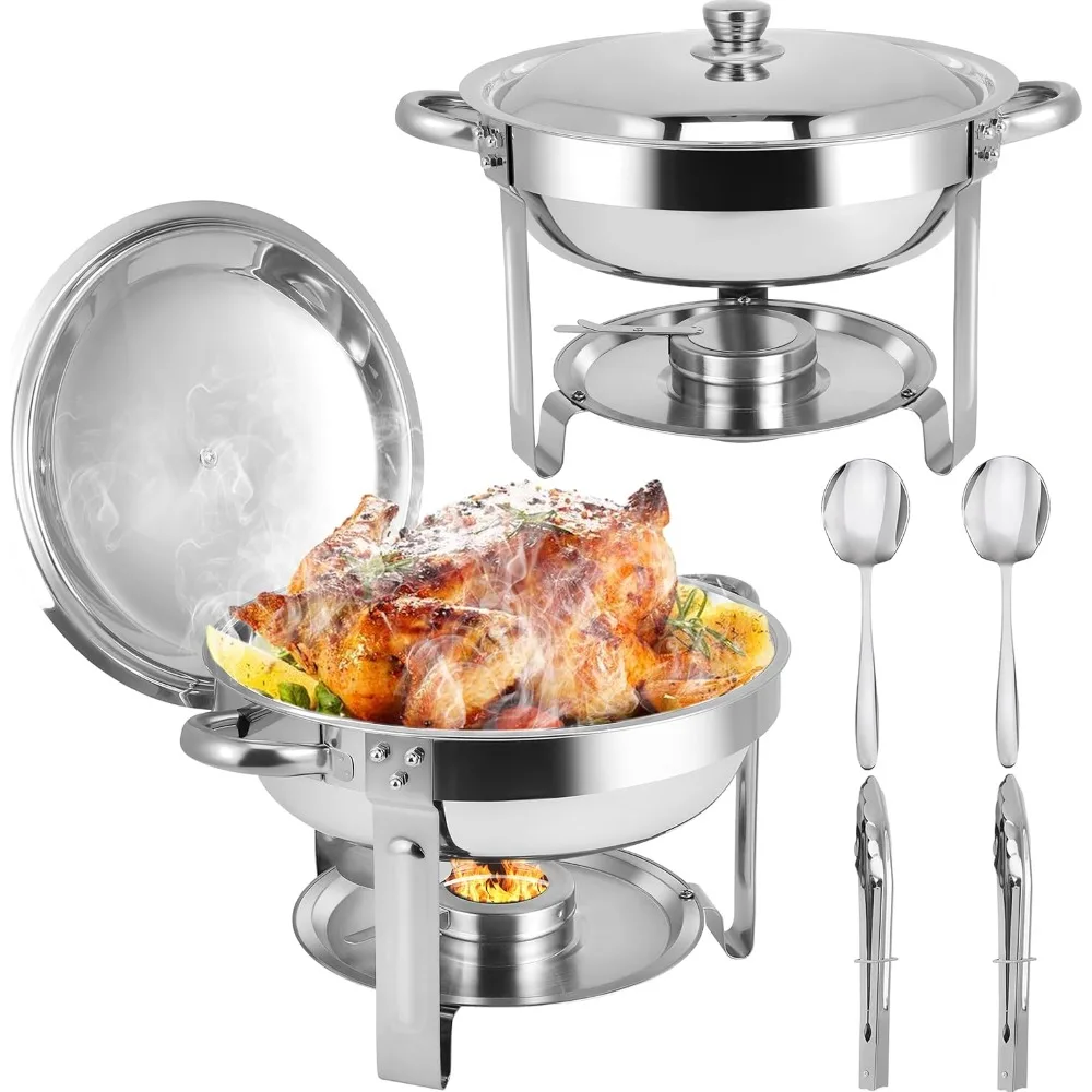 Жаровня для шведского стола, набор из 2 жаровня из нержавеющей стали 6QT с крышками, подогреватели еды для вечеринок, шведский стол
Жаровня для шведского стола, набор из 2 жаровня из нержавеющей стали 6QT с крышками, подогреватели еды для вечеринок, шведский стол