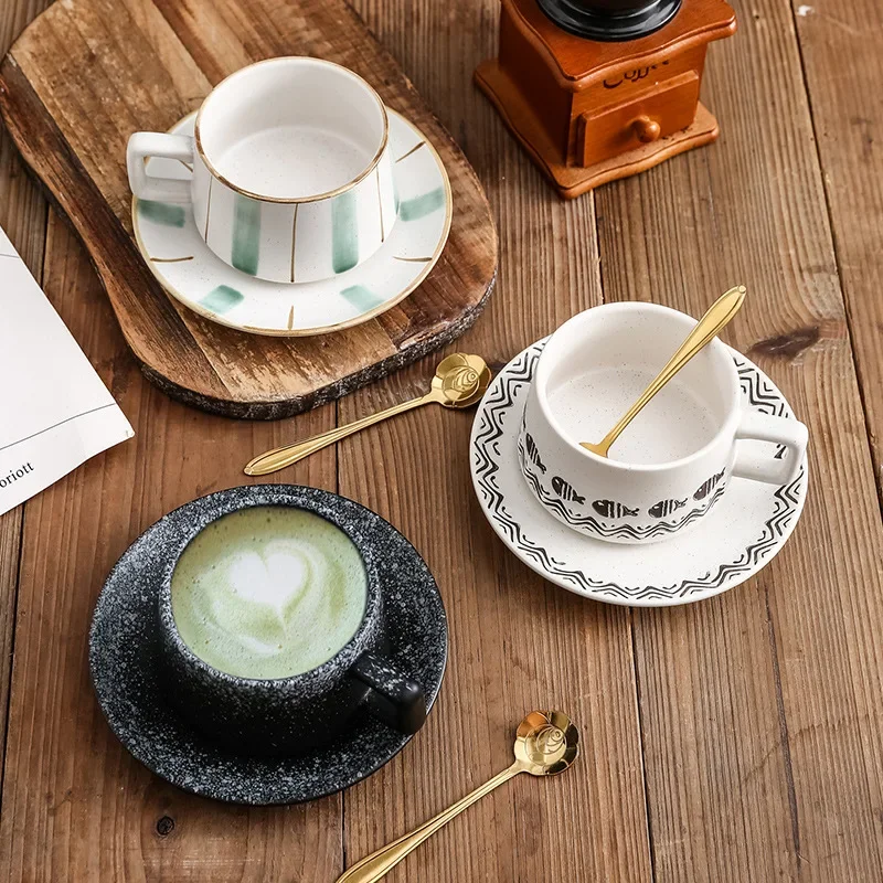 Japanese ceramic coffee cup with saucer set single product coffee household lattelatte coffee afternoon tea
Japanese ceramic coffee cup with saucer set single product coffee household lattelatte coffee afternoon tea