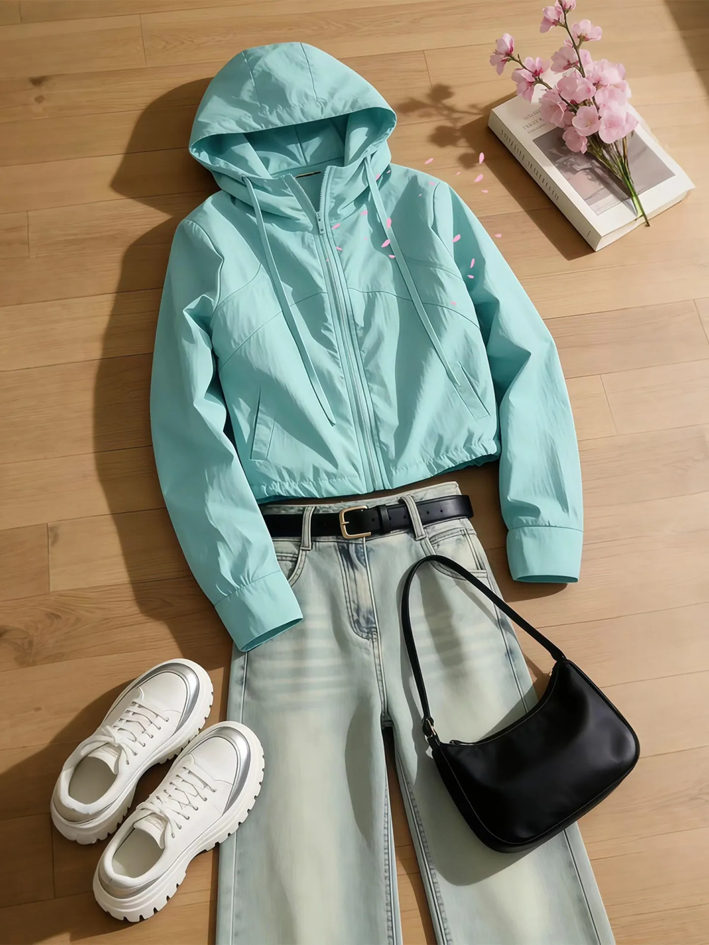 Anti-Aging Fashion Sporty Casual Lightweight Commute Short Women's Jacket Summer New Style Zipper Straight Leg Tube Top
Anti-Aging Fashion Sporty Casual Lightweight Commute Short Women's Jacket Summer New Style Zipper Straight Leg Tube Top