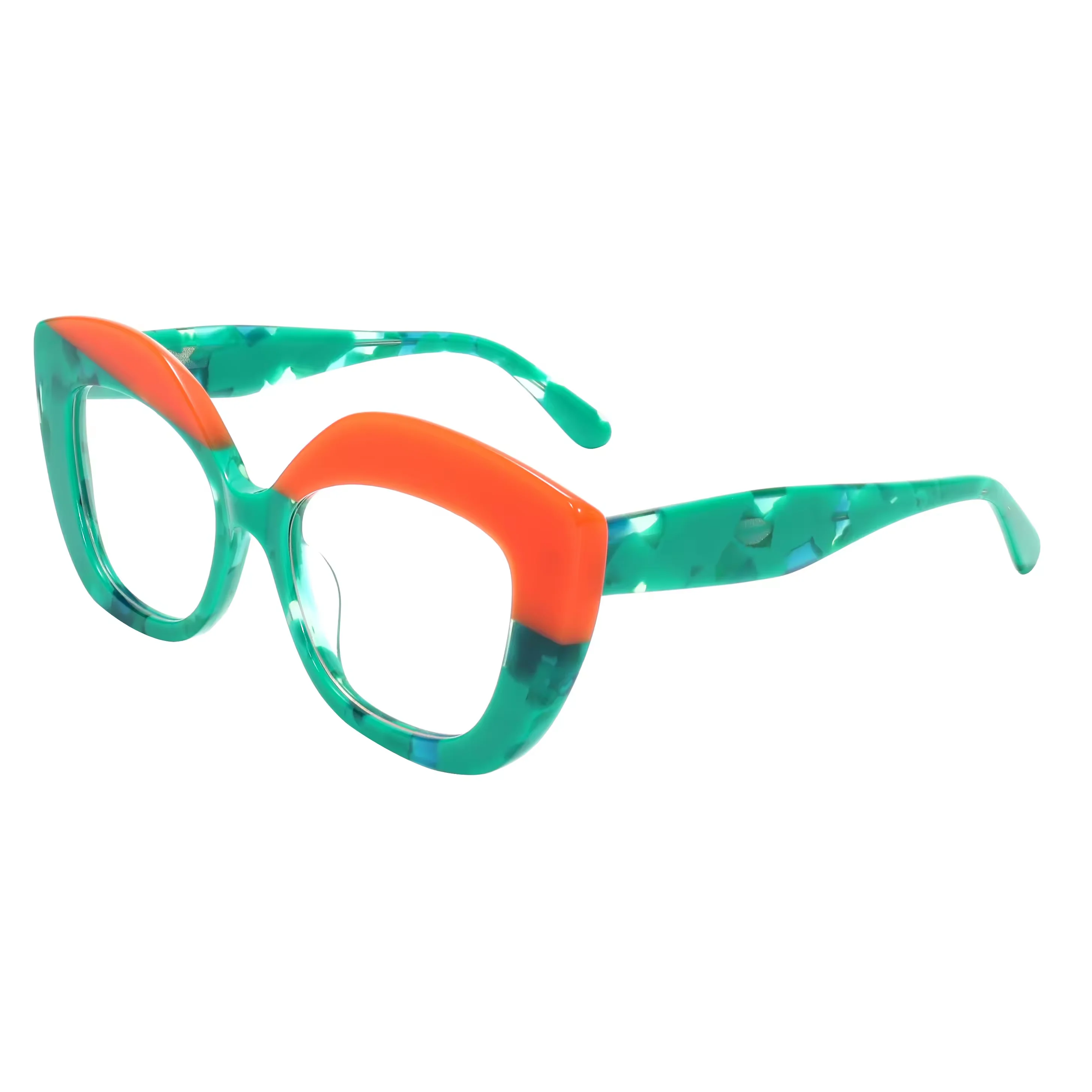 VZONE Luxury Oversized Cat Eye Glasses Vibrant Color Laminated Acetate Optical Frames Fashion Designer Eyewear
VZONE Luxury Oversized Cat Eye Glasses Vibrant Color Laminated Acetate Optical Frames Fashion Designer Eyewear