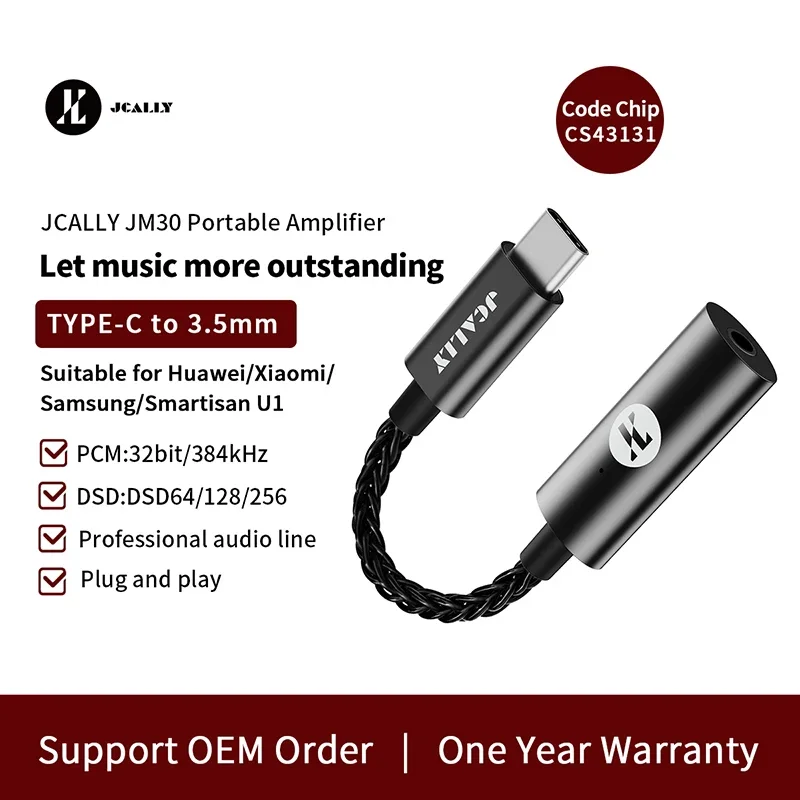 Портативный аудиоусилитель для наушников JCALLY JM30 HIFI с USB-C DAC для Android и iPhone, Type-C на 3,5 мм, декодер PCM DSD
Портативный аудиоусилитель для наушников JCALLY JM30 HIFI с USB-C DAC для Android и iPhone, Type-C на 3,5 мм, декодер PCM DSD