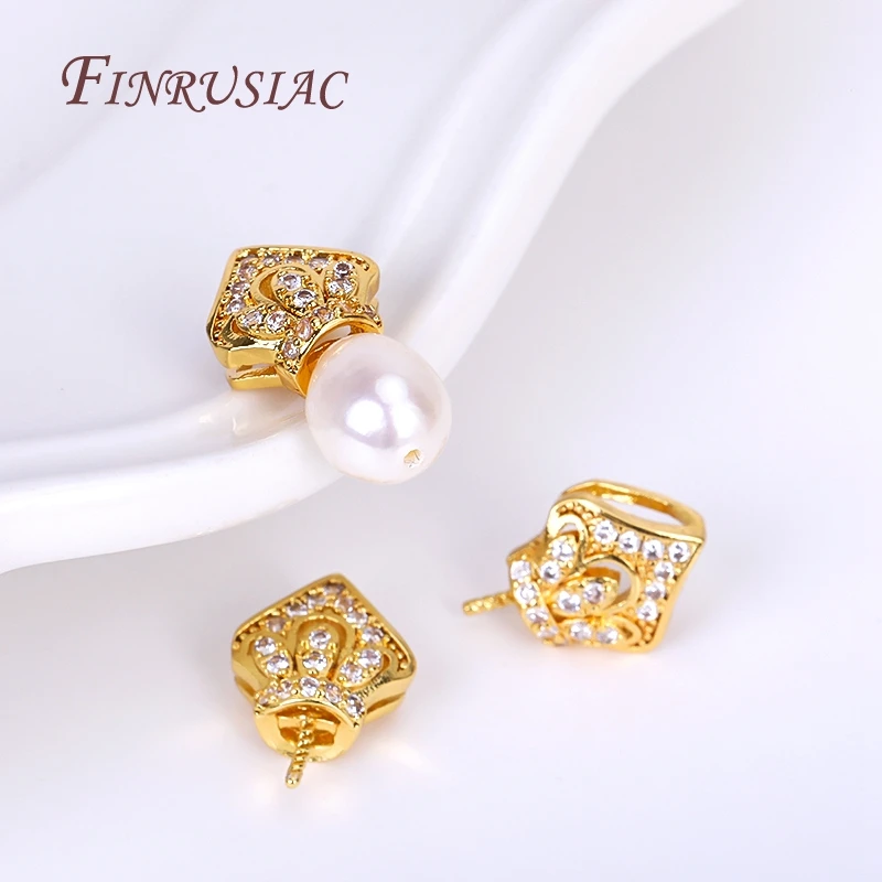 18K Gold Plated Setting Zircon Crown Pearl Pendant Mounting,Beads End Caps Peg Bails,Pendant Drop Bail,DIY Pearl Jewelry Crafts
18K Gold Plated Setting Zircon Crown Pearl Pendant Mounting,Beads End Caps Peg Bails,Pendant Drop Bail,DIY Pearl Jewelry Crafts