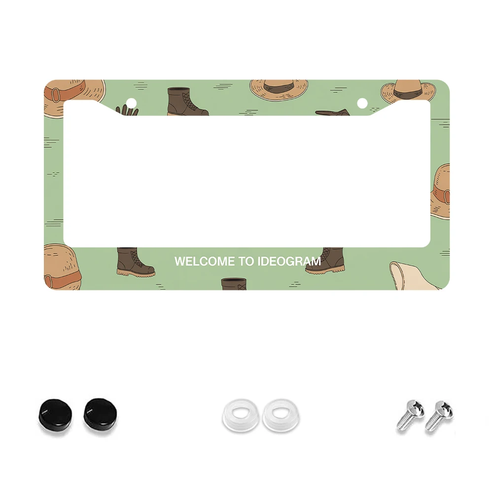 1pc Green Cowboy Hat and Boots Pattern 2-Hole License Plate Frame, Aluminum Material, 6x12 Inches with Screw Kit
1pc Green Cowboy Hat and Boots Pattern 2-Hole License Plate Frame, Aluminum Material, 6x12 Inches with Screw Kit