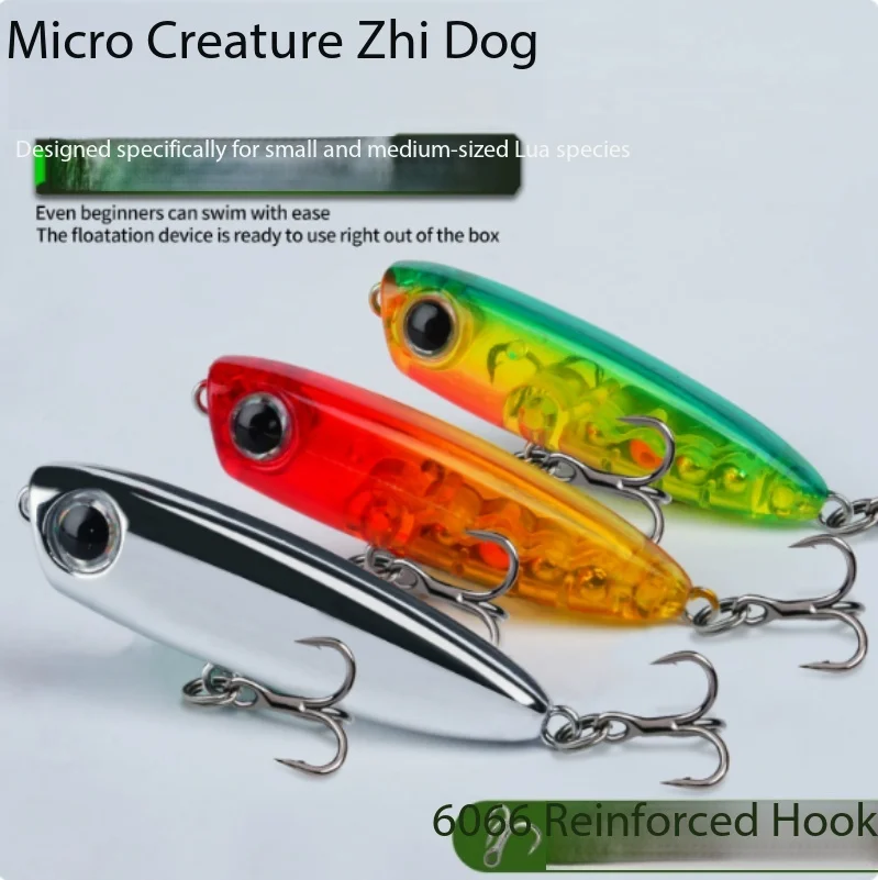 Micro Topwater Walker Lure Upgraded 3+1 Weight System Floating Mini Pencil Artificial Bait Ultra Light Freshwater Bass Fishing
Micro Topwater Walker Lure Upgraded 3+1 Weight System Floating Mini Pencil Artificial Bait Ultra Light Freshwater Bass Fishing