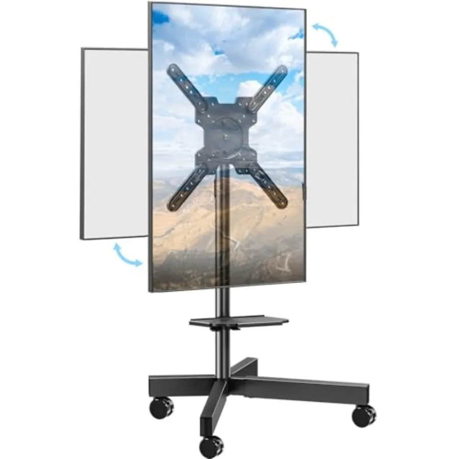 Rolling TV Stand for Most 23"-60" TVs Mobile TV Cart 90° Rotation Landscape to Portrait Height Adjustable Floor TV Stand with E
Rolling TV Stand for Most 23"-60" TVs Mobile TV Cart 90° Rotation Landscape to Portrait Height Adjustable Floor TV Stand with E