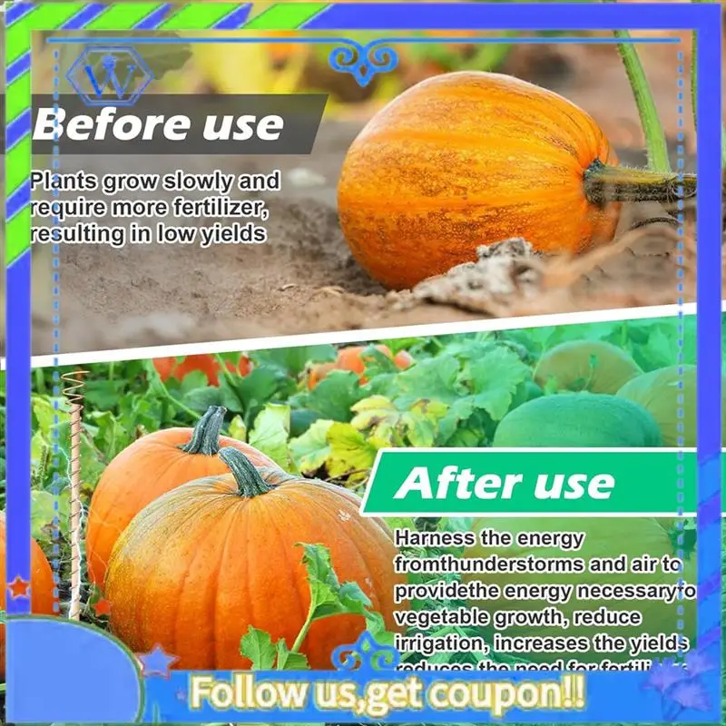 Easy To Use 10Pcs Electroculture Plant Stakes,12 Inch Copper Coil Antennas Garden Stakes Electronic Planting For Vegetable Garde
Easy To Use 10Pcs Electroculture Plant Stakes,12 Inch Copper Coil Antennas Garden Stakes Electronic Planting For Vegetable Garde