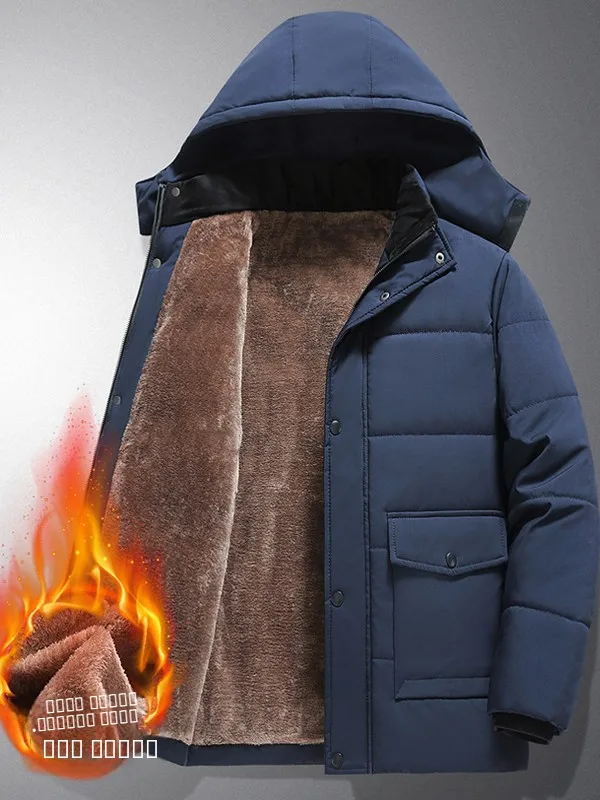 Зимняя ветрозащитная утепленная куртка для мужчин с флисовой подкладкой, приталенного кроя, для делового и повседневного стиля, с длинными рукавами, из утолщенного полиэфирного волокна
Зимняя ветрозащитная утепленная куртка для мужчин с флисовой подкладкой, приталенного кроя, для делового и повседневного стиля, с длинными рукавами, из утолщенного полиэфирного волокна