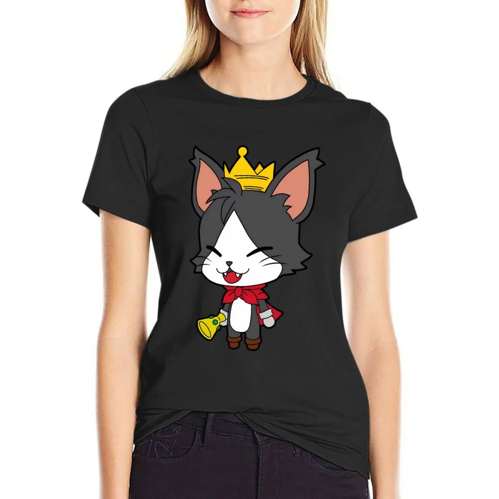 Cute Cait Sith \t T-Shirt korean fashion animal print lady clothes oversized workout shirts for Women
Cute Cait Sith \t T-Shirt korean fashion animal print lady clothes oversized workout shirts for Women