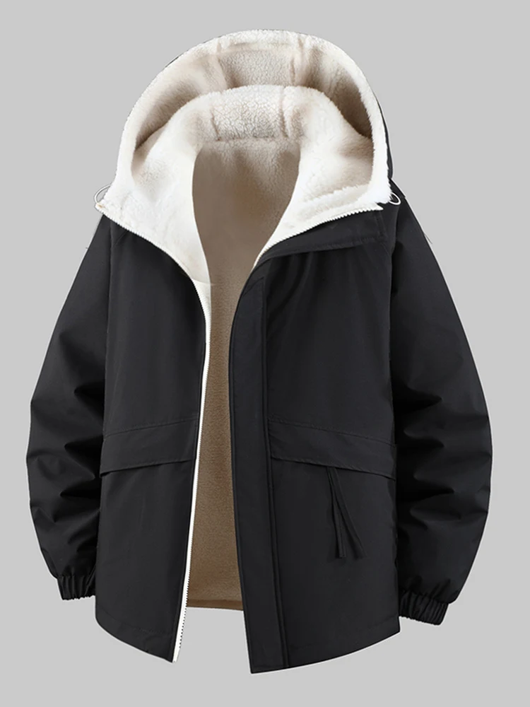 Мужское пальто увеличенного размера из хлопка с начесом (ламб-вельвет), двустороннее, для осени и зимы, повседневное, с наполнителем из полиэфирного волокна
Мужское пальто увеличенного размера из хлопка с начесом (ламб-вельвет), двустороннее, для осени и зимы, повседневное, с наполнителем из полиэфирного волокна