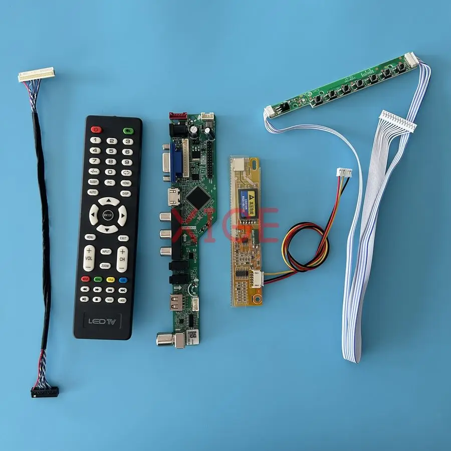 For CLAA154WB03 CLAA154WB08 CLAA154WB05 CLAA154WB04 Monitor Drive Board Kit 1280x800 1-CCFL HDMI+VGA+AV+USB 1280*800 LVDS 30-Pin
For CLAA154WB03 CLAA154WB08 CLAA154WB05 CLAA154WB04 Monitor Drive Board Kit 1280x800 1-CCFL HDMI+VGA+AV+USB 1280*800 LVDS 30-Pin