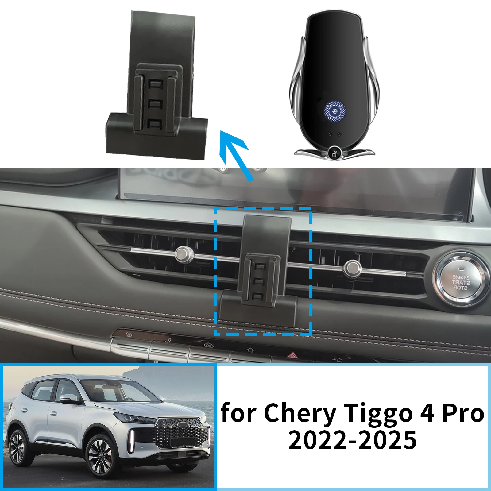 Автомобильный держатель мобильного телефона для Chery Tiggo 4 Pro 2022 2023 2024 2025 GPS кронштейн навигационная подставка автоаксессуары
Автомобильный держатель мобильного телефона для Chery Tiggo 4 Pro 2022 2023 2024 2025 GPS кронштейн навигационная подставка автоаксессуары