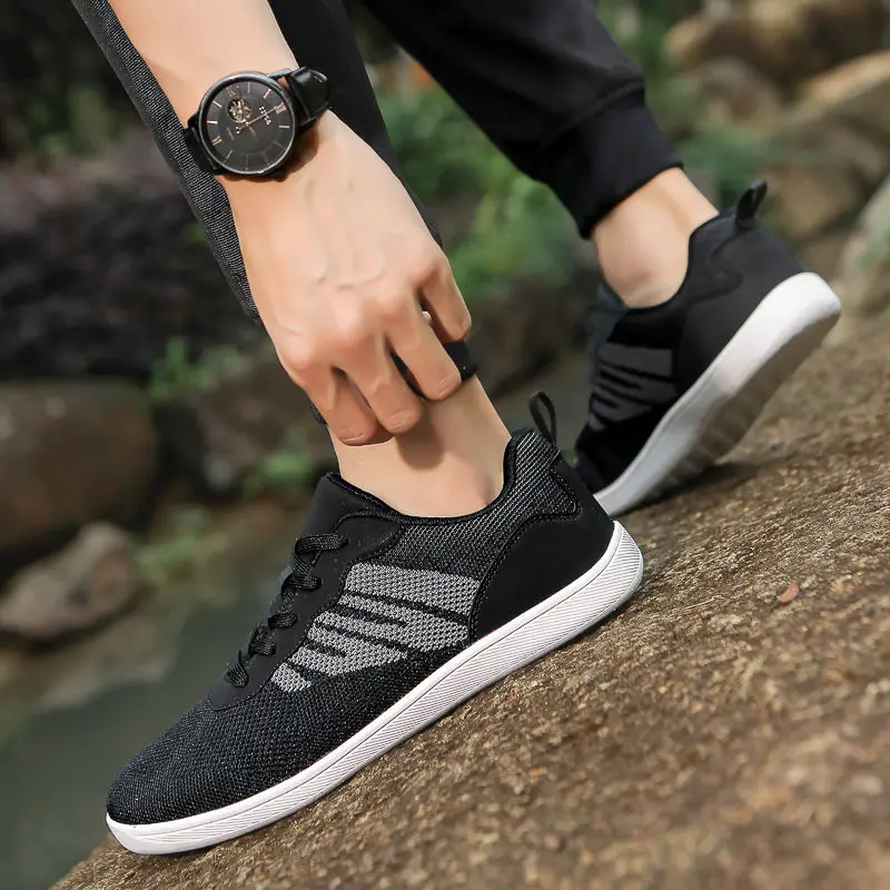  Походная спортивная обувь для мужчин, дышащая верхняя часть с горной сеткой для бега, размер 9, цвет Miked, дешевые мужские повседневные кроссовки для жидкости
Походная спортивная обувь для мужчин, дышащая верхняя часть с горной сеткой для бега, размер 9, цвет Miked, дешевые мужские повседневные кроссовки для жидкости