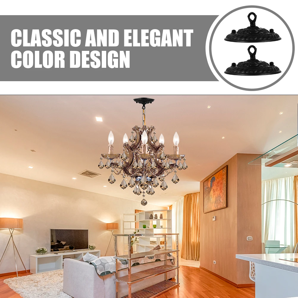 2pcs Black 130mm Ceiling Hooks Vintage Canopy for Pendant Lights Ch Parts Mounting Plate Cover Steel Zinc Alloy Retro
2pcs Black 130mm Ceiling Hooks Vintage Canopy for Pendant Lights Ch Parts Mounting Plate Cover Steel Zinc Alloy Retro