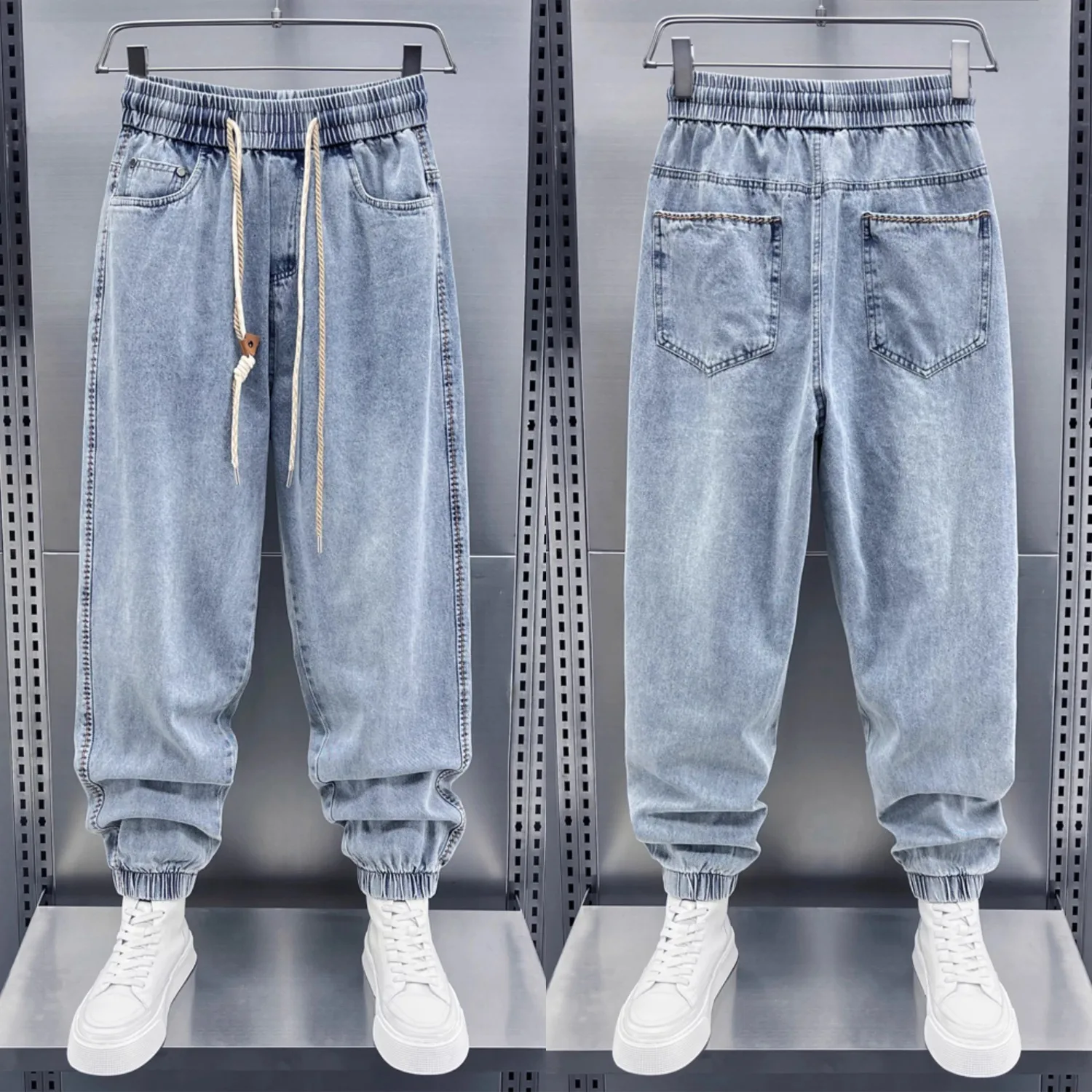 Autumn Men's Casual Pants Korean Version of Harajuku High Street Jeans Hip Hop Trousers High Quality Men's Clothing Streetwear
Autumn Men's Casual Pants Korean Version of Harajuku High Street Jeans Hip Hop Trousers High Quality Men's Clothing Streetwear