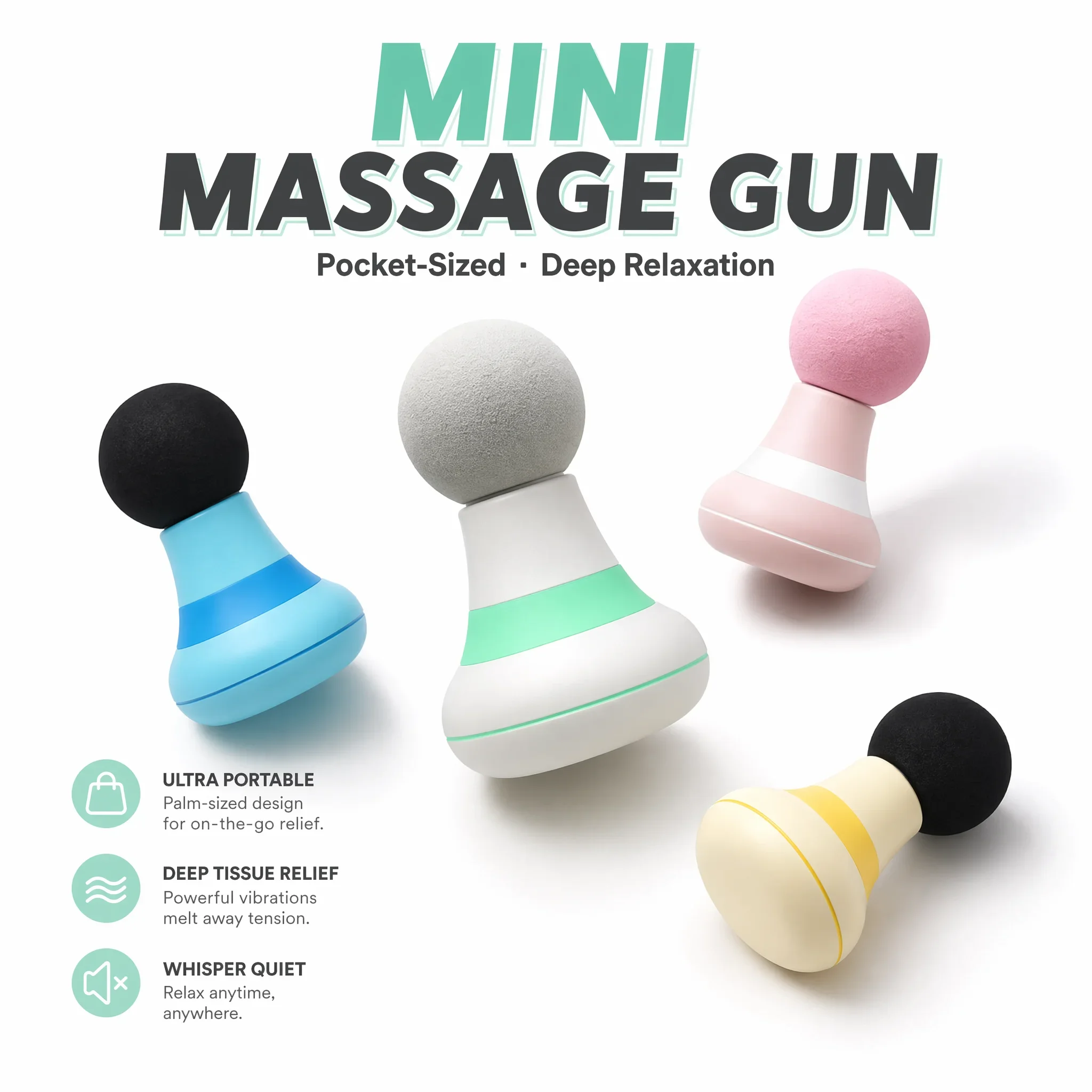Electric Massage Ball, Portable Vibration Fascial Massager with Multi-Speed, USB Rechargeable for Muscle Relaxation &Pain Relief
Electric Massage Ball, Portable Vibration Fascial Massager with Multi-Speed, USB Rechargeable for Muscle Relaxation &Pain Relief