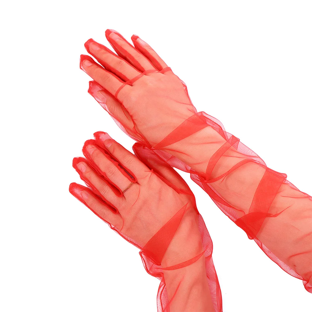 Шелковистые тонкие женские перчатки-митенки из тюля с кружевом, полупрозрачные, на пять пальцев
Шелковистые тонкие женские перчатки-митенки из тюля с кружевом, полупрозрачные, на пять пальцев