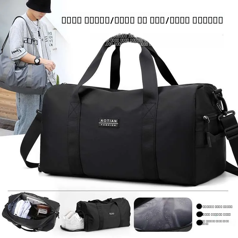 Large Capaci Men's Travel Bag Autumn Winter New 2 Han Polyester Pure Color oulder Bag with Letter Element
Large Capaci Men's Travel Bag Autumn Winter New 2 Han Polyester Pure Color oulder Bag with Letter Element