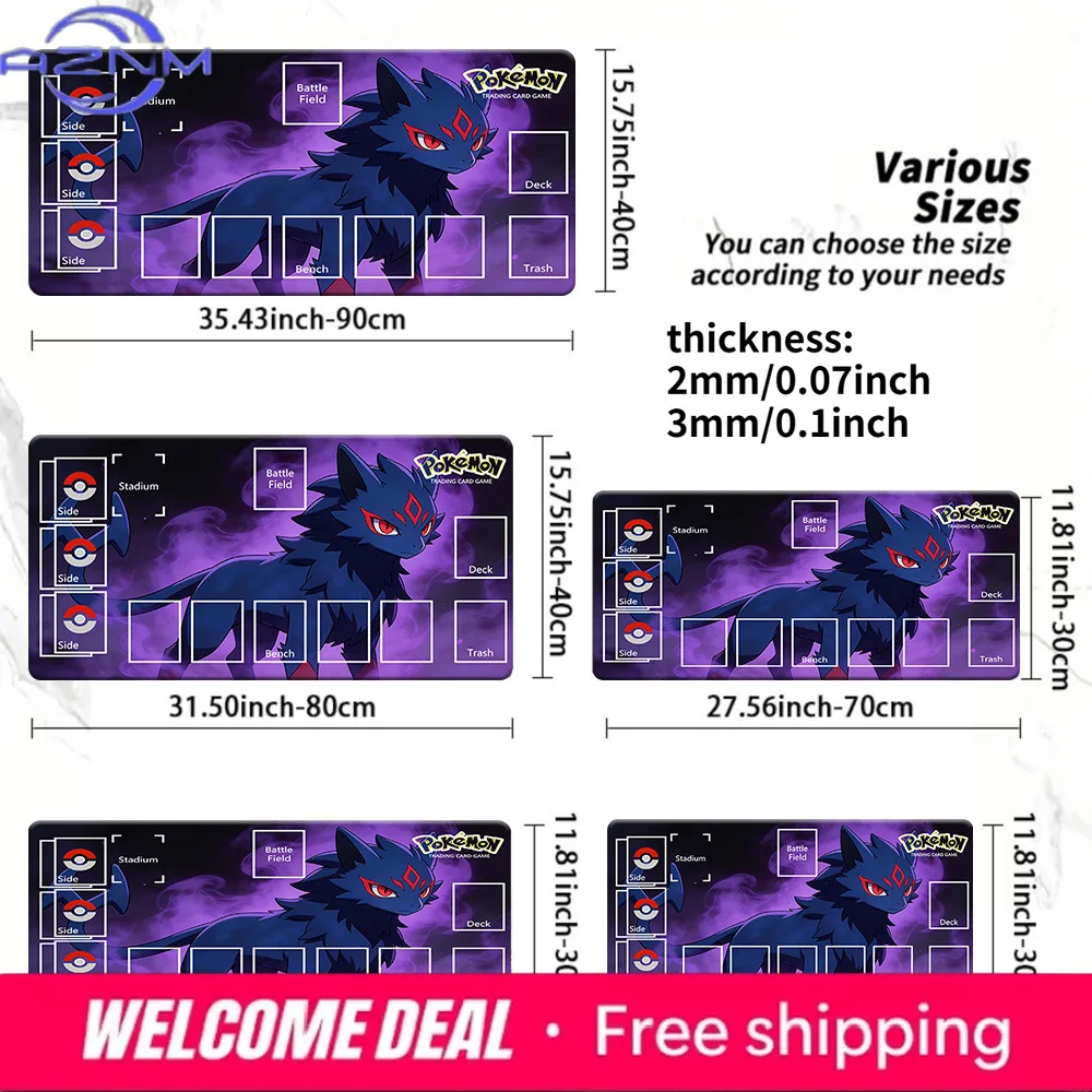 Pokemon Dark Purple Fox Themed TCG Playmat with Zones 2mm/3mm Non-Slip Card Game Mat Multi-Size
Pokemon Dark Purple Fox Themed TCG Playmat with Zones 2mm/3mm Non-Slip Card Game Mat Multi-Size