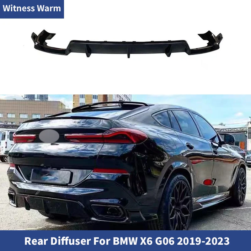 For BMW X6 G06 2019-2023 Car ABS Black Carbon Look Rear lip Bumper Diffuser Lower Chin Guard Board Spoiler Body kits Tuning
For BMW X6 G06 2019-2023 Car ABS Black Carbon Look Rear lip Bumper Diffuser Lower Chin Guard Board Spoiler Body kits Tuning