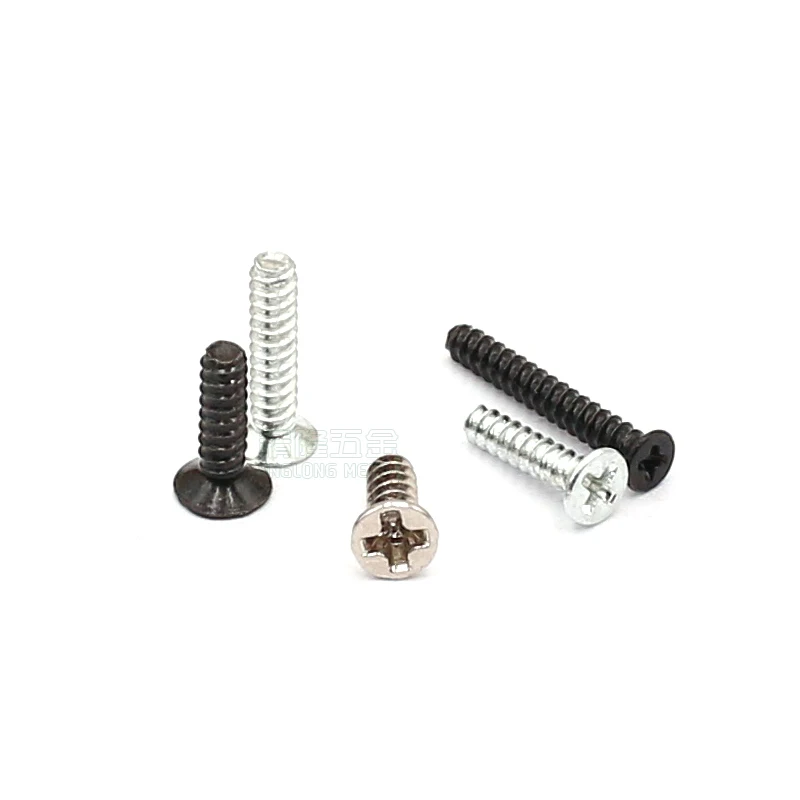 100Pcs M1.7xL=3/3.5/4/5/6mm Mini Micro Small Medium Carbon Steel Cross Phillips Flat Countersunk Head Self Tapping Screw Bolts
100Pcs M1.7xL=3/3.5/4/5/6mm Mini Micro Small Medium Carbon Steel Cross Phillips Flat Countersunk Head Self Tapping Screw Bolts