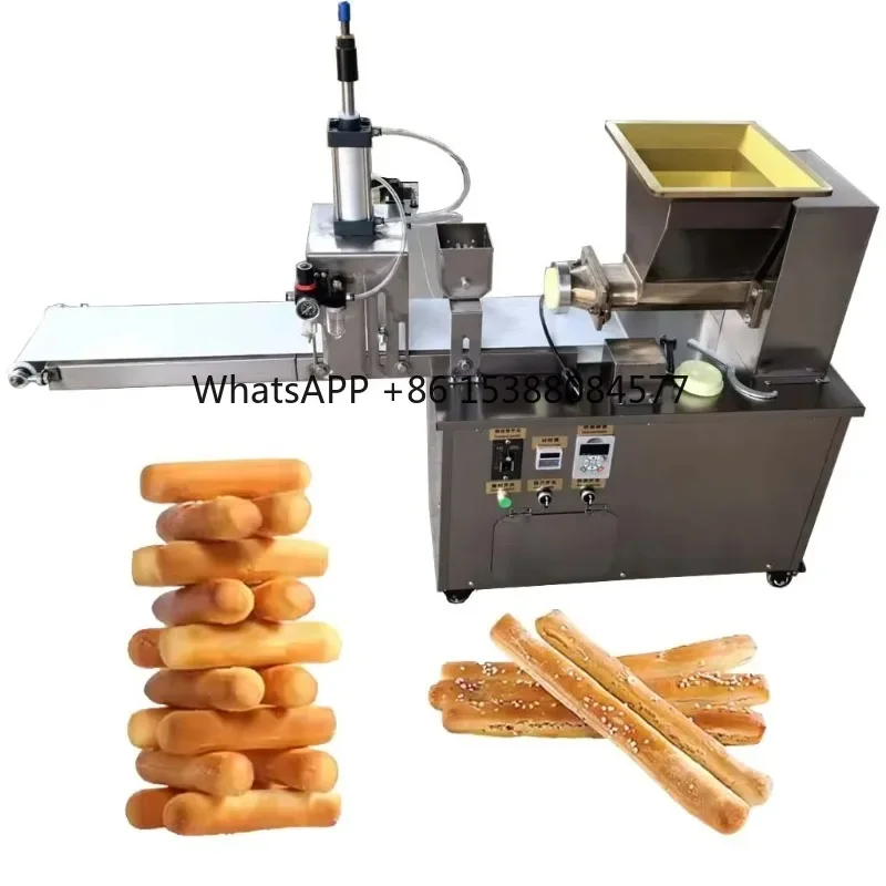 Breadstick Forming Cutter Fried Youtiao Dough Stick Maker Dough Extruder Cutting Machine HJ-CM005
Breadstick Forming Cutter Fried Youtiao Dough Stick Maker Dough Extruder Cutting Machine HJ-CM005