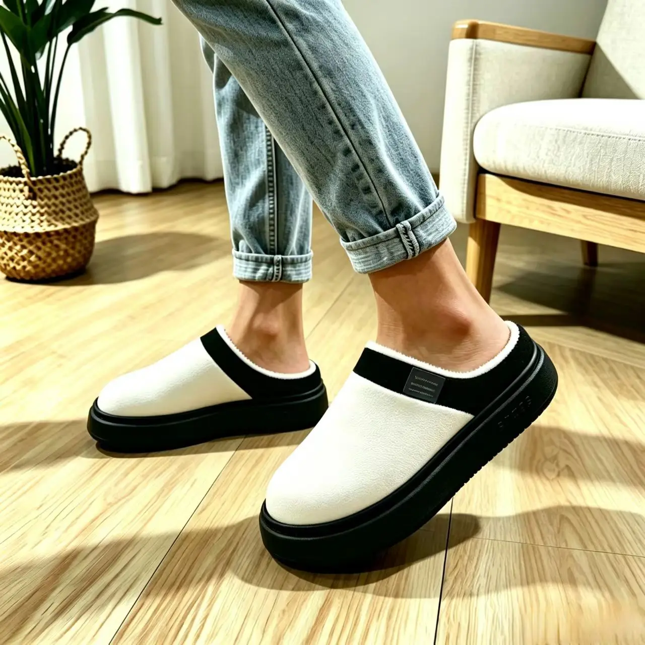 Women's Home Cotton Slippers, Thick Plush for Warmth, Eva Soft Sole, Non-Slip, Lightweight and Silent Indoor Bedroom Slippers
Women's Home Cotton Slippers, Thick Plush for Warmth, Eva Soft Sole, Non-Slip, Lightweight and Silent Indoor Bedroom Slippers