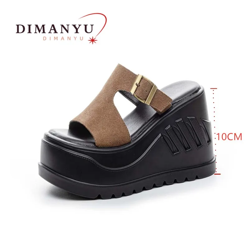 Women's Wear Slippers Platform Summer 2025 New High Heels Women's Slippers Genuine Leather Open Toe Simple Slippers Women
Women's Wear Slippers Platform Summer 2025 New High Heels Women's Slippers Genuine Leather Open Toe Simple Slippers Women