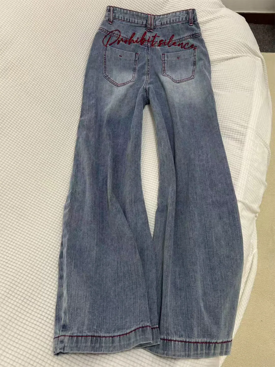 Summer 2026 Women's Narrow Version Thin Washed American Style Jeans Pocket Embroidery Wide Leg Pants Casual High Waist Denim
Summer 2026 Women's Narrow Version Thin Washed American Style Jeans Pocket Embroidery Wide Leg Pants Casual High Waist Denim