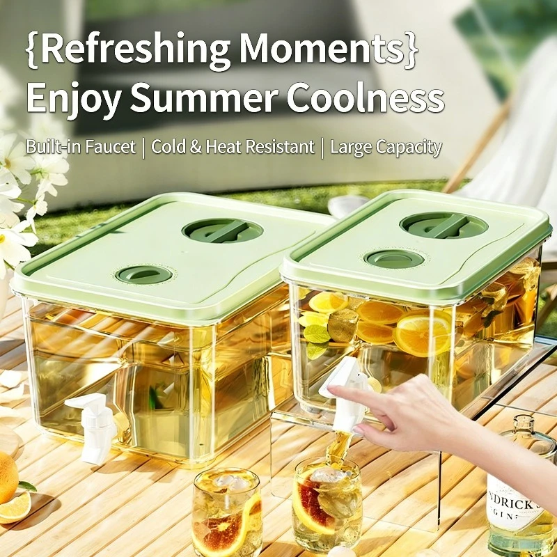 Household Cold Water Kettle, Large Capacity Cold Drink, Fruit Tea Bucket, High Temperature Resistant Beverage Bucket with Faucet
Household Cold Water Kettle, Large Capacity Cold Drink, Fruit Tea Bucket, High Temperature Resistant Beverage Bucket with Faucet