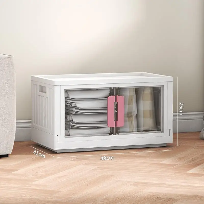 Double Door Open Folding Storage Box Plastic Large Capacity Storage Box with Wheel
Double Door Open Folding Storage Box Plastic Large Capacity Storage Box with Wheel