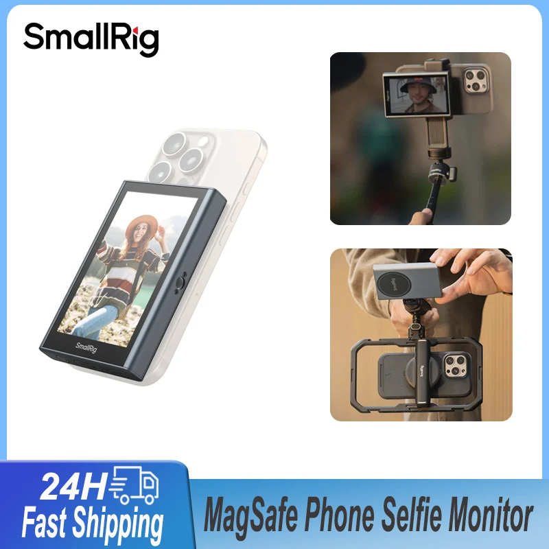 Беспроводной видеомонитор Smallrig для телефона, комплект видеоблогов, задняя камера, монитор для селфи для iPhone 16, 15, прямая трансляция MagSafe Android
Беспроводной видеомонитор Smallrig для телефона, комплект видеоблогов, задняя камера, монитор для селфи для iPhone 16, 15, прямая трансляция MagSafe Android