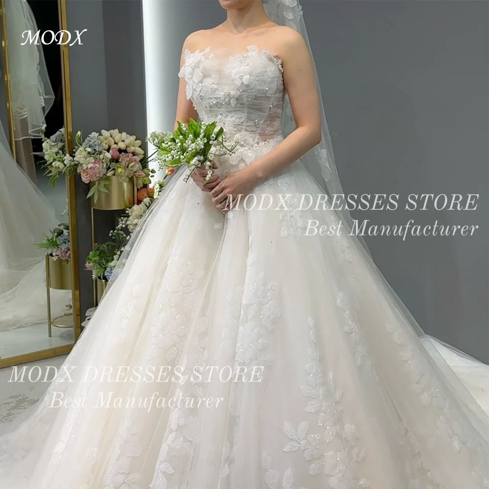 MODX Exquisite Beading Appliques Embroidery Wedding Dress Tulle Bridal Gown Evening Dresses Vestidos Novias Boda Customized
MODX Exquisite Beading Appliques Embroidery Wedding Dress Tulle Bridal Gown Evening Dresses Vestidos Novias Boda Customized