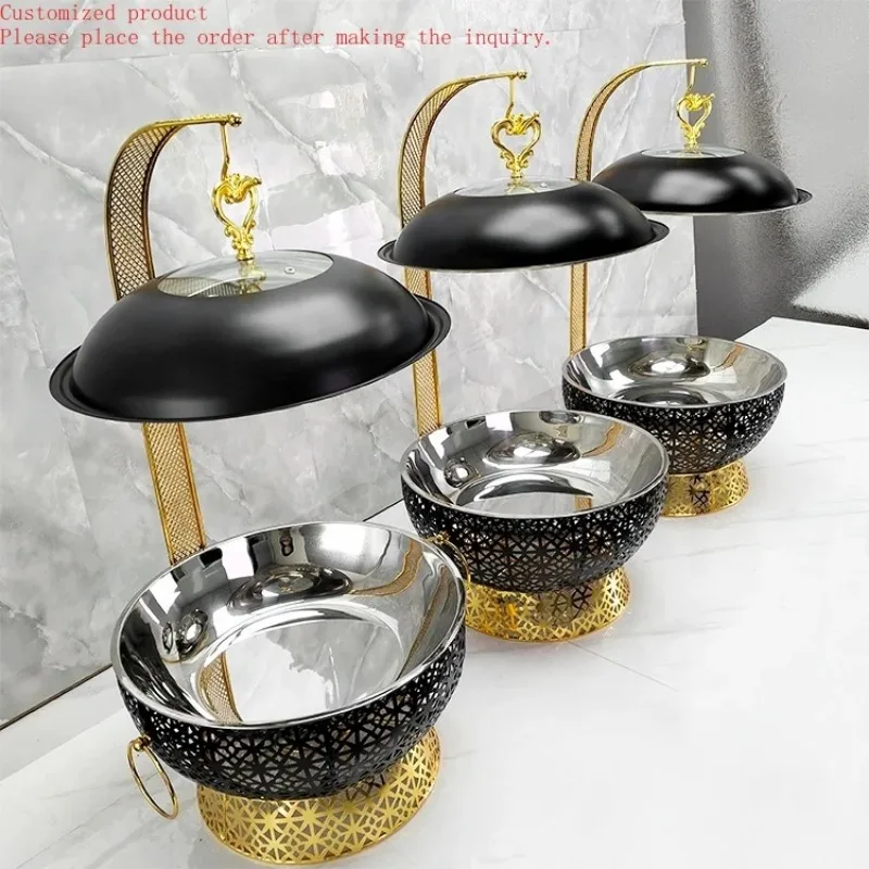 Custom.Новый дизайн, 8 л, черная жаровня из нержавеющей стали для кейтеринга, круглая кастрюля с подогревом топлива для гостиничного шведского стола
Custom.Новый дизайн, 8 л, черная жаровня из нержавеющей стали для кейтеринга, круглая кастрюля с подогревом топлива для гостиничного шведского стола