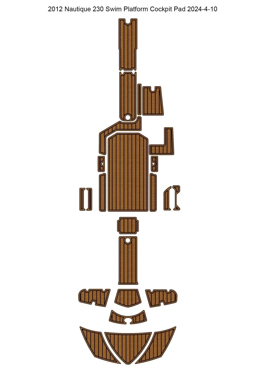 2012 Nautique 230 Swim Platform Cockpit Pad Boat Customized EVA Foam Faux Teak Deck Floor Mat Boat Accessories
2012 Nautique 230 Swim Platform Cockpit Pad Boat Customized EVA Foam Faux Teak Deck Floor Mat Boat Accessories