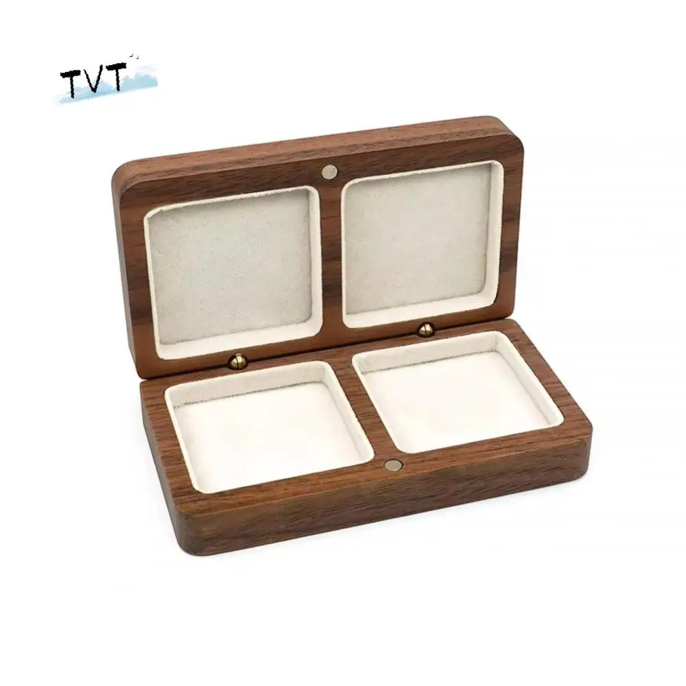 Wooden Couple Ring Box Large Capacity Double Seat Ring Bearer Box Jewelry Organizer Display Holder Earring Ring Case
Wooden Couple Ring Box Large Capacity Double Seat Ring Bearer Box Jewelry Organizer Display Holder Earring Ring Case