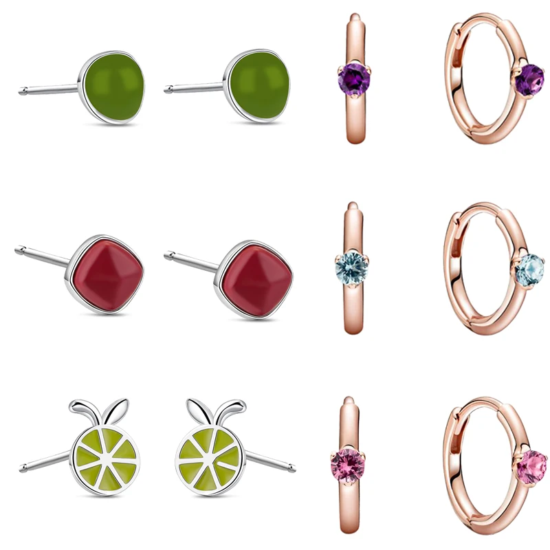 Fashion New 925 Sterling Silver plated Charm Double Hoop Bird Grapefruit Earrings For Women Fashion DIY Earring Jewelry Gift
Fashion New 925 Sterling Silver plated Charm Double Hoop Bird Grapefruit Earrings For Women Fashion DIY Earring Jewelry Gift