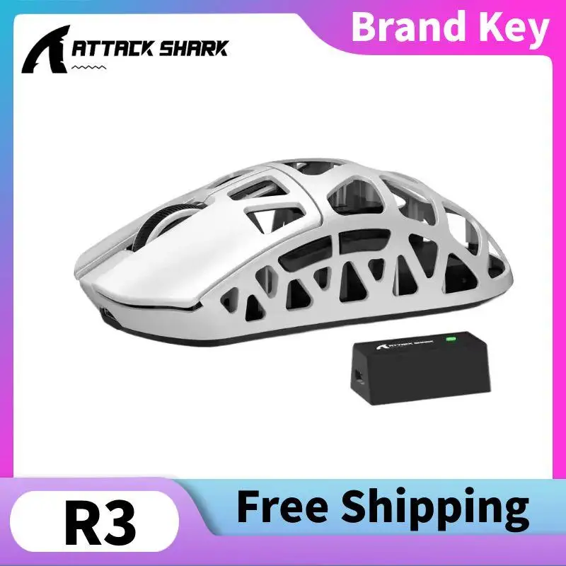 Attack Shark R3 8kHZ Wireless Magnesium Alloy Lightweight Tri Mode Mouse Paw3395 Bluetooth Game Mouse Pc Peripheral Gifts
Attack Shark R3 8kHZ Wireless Magnesium Alloy Lightweight Tri Mode Mouse Paw3395 Bluetooth Game Mouse Pc Peripheral Gifts