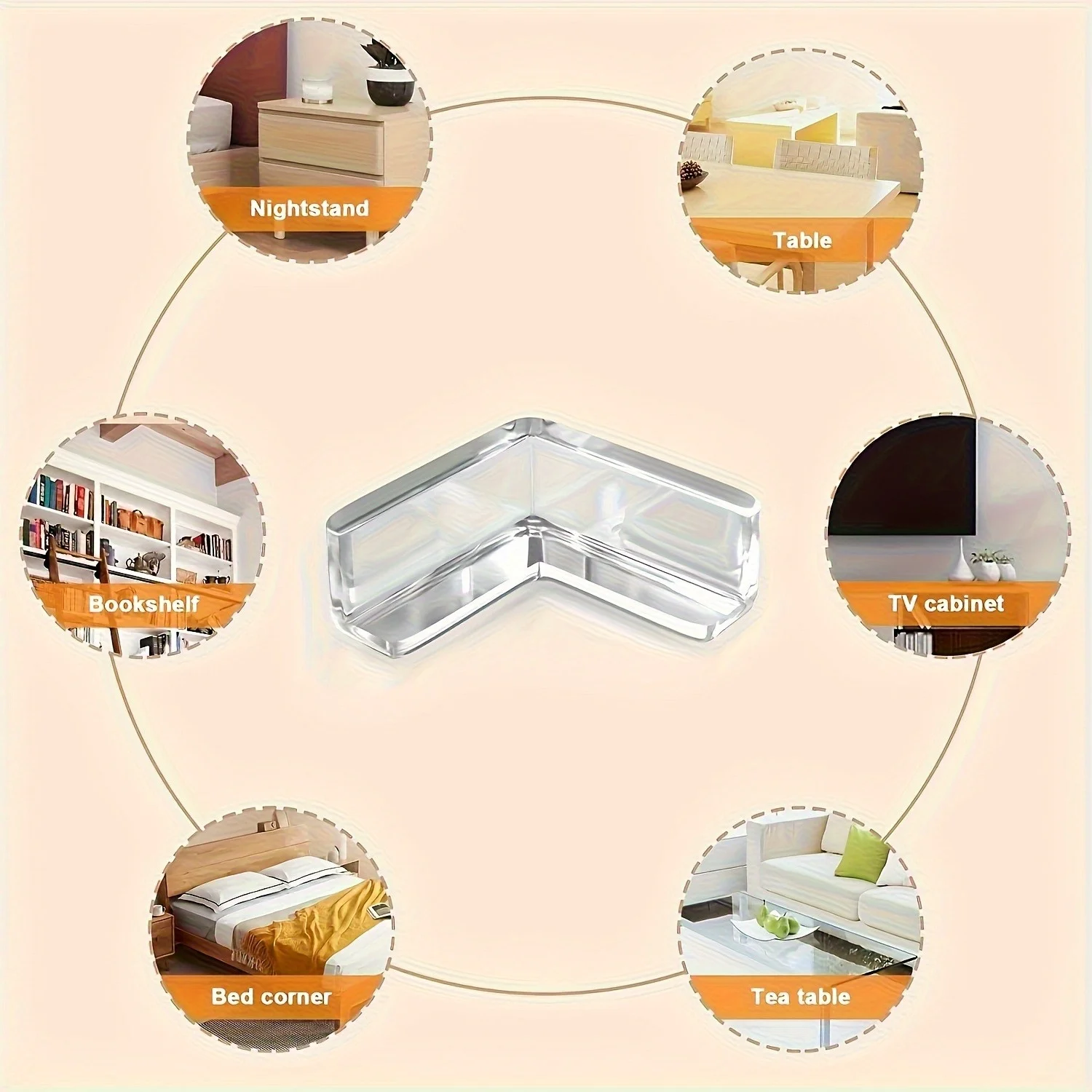 20PCS Transparent Corner Protectors, Safety Guards for Power Outlets & Table Edges
20PCS Transparent Corner Protectors, Safety Guards for Power Outlets & Table Edges