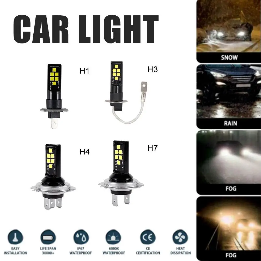 H1 H3 H4 H7 LED Headlight Kits Bulbs High Low Beam Fog Light White 6000K Car Headlight Bulbs Auto For Jeep Chevy Car
H1 H3 H4 H7 LED Headlight Kits Bulbs High Low Beam Fog Light White 6000K Car Headlight Bulbs Auto For Jeep Chevy Car