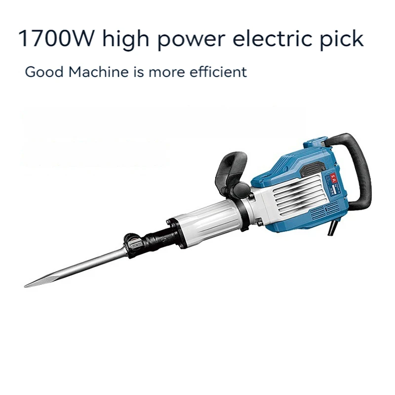 Электрический отбойный молоток мощностью 1700 Вт, сверхмощный Отбойник для бетона, отбойный молоток, отбойные сверла с плоским долотом, бычья точка
Электрический отбойный молоток мощностью 1700 Вт, сверхмощный Отбойник для бетона, отбойный молоток, отбойные сверла с плоским долотом, бычья точка