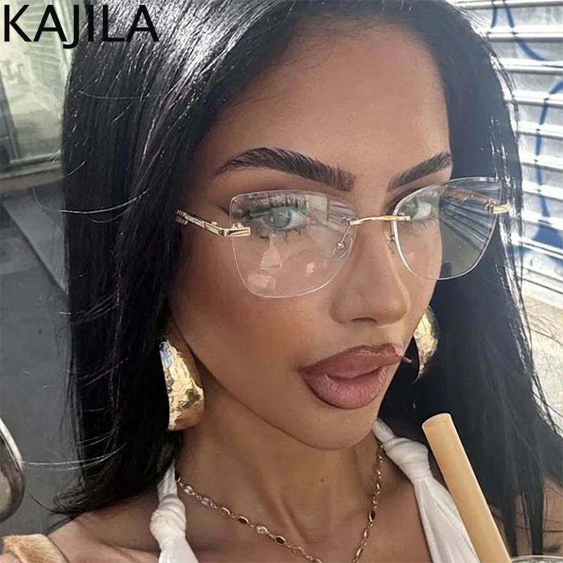 Cat Eye Anti Blue Light Rimless Glasses Women 2025 Luxury Brand Classic Prescription Change Color Sunglasses Reading Eyeglasses
Cat Eye Anti Blue Light Rimless Glasses Women 2025 Luxury Brand Classic Prescription Change Color Sunglasses Reading Eyeglasses