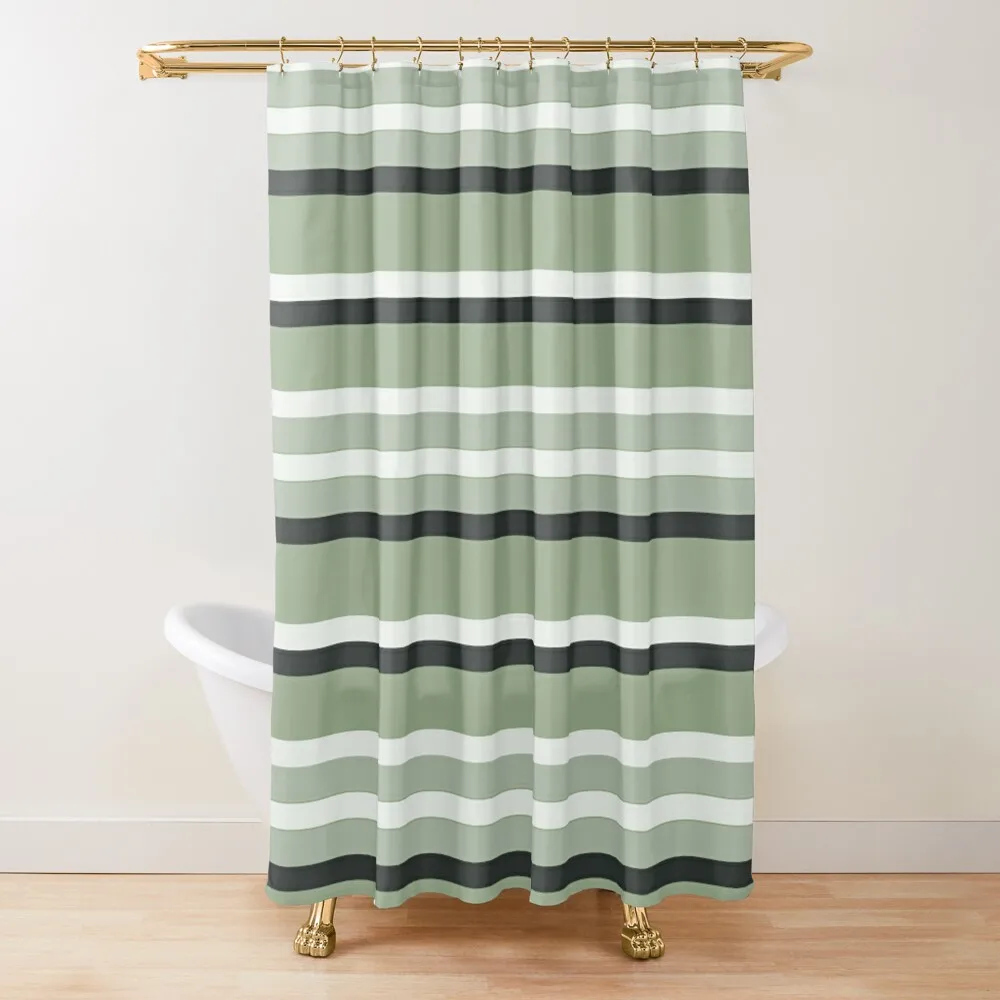 Green and Black Stripes Shower Curtain Cover Waterproof Fabric Shower Set For Bathroom Curtain
Green and Black Stripes Shower Curtain Cover Waterproof Fabric Shower Set For Bathroom Curtain