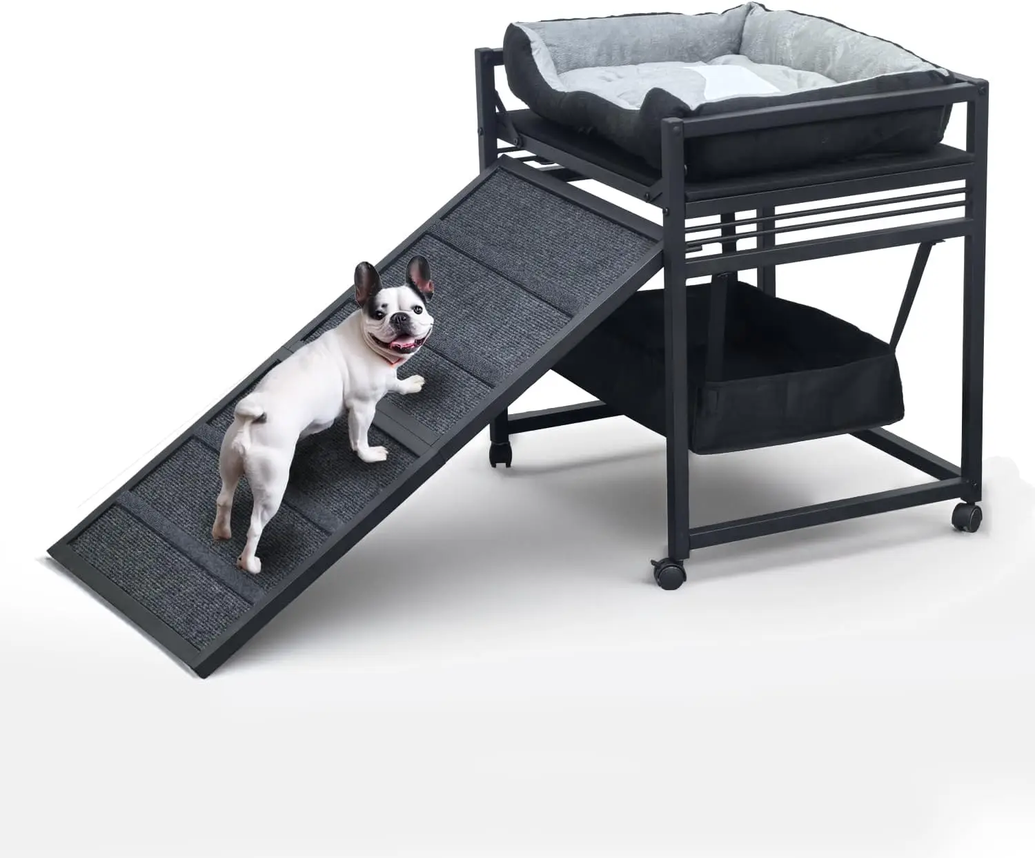 Movable Structure Pet Stairs Ramp with seat Mate Cats/Dogs Chair with ramp high beds, Folding Pet Steps for Large, Medium and Sm
Movable Structure Pet Stairs Ramp with seat Mate Cats/Dogs Chair with ramp high beds, Folding Pet Steps for Large, Medium and Sm