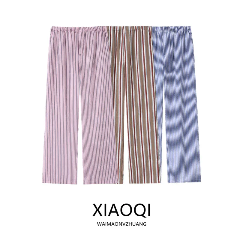 Summer 2026 New Women's Striped Sleepwear with Waist Bow Long Flared Pants Casual Style Natural Waist Other Material 100%
Summer 2026 New Women's Striped Sleepwear with Waist Bow Long Flared Pants Casual Style Natural Waist Other Material 100%
